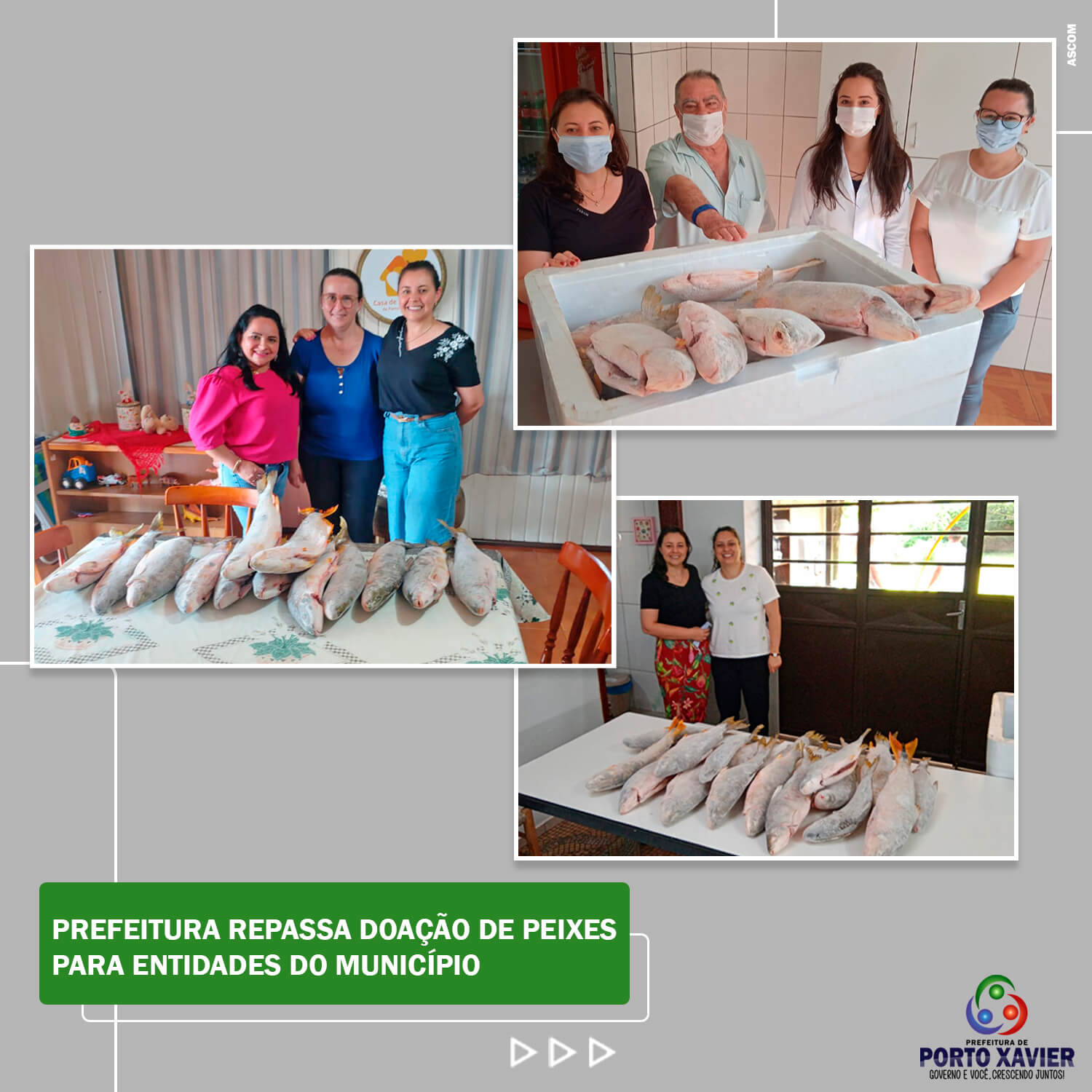 PREFEITURA REPASSA DOAÇÃO DE PEIXES PARA ENTIDADES DO MUNICÍPIO